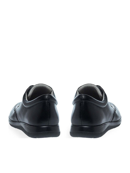 Pantofi Casual Bărbătești Din Piele Negri