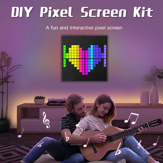 Globostar Matrix Κυλιόμενη Πινακίδα LED Μονής Όψης 32x32cm RGB