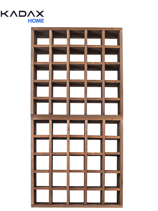 Kadax Free Standing Wooden Wine Rack for 50 Bottles Brown
