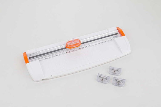 Peach Tabletop Guillotine Cutting Machine 7.62cm for Sheets Up to A4 Size