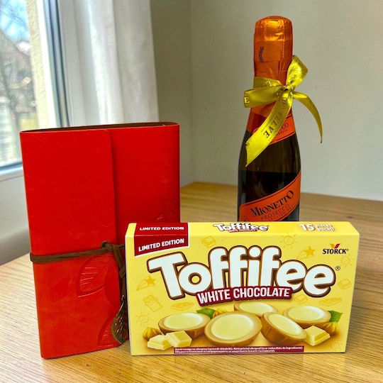 Sunflower Delight Set Blumenkorb Elegantes Journal Mionetto Prosecco Toffifee