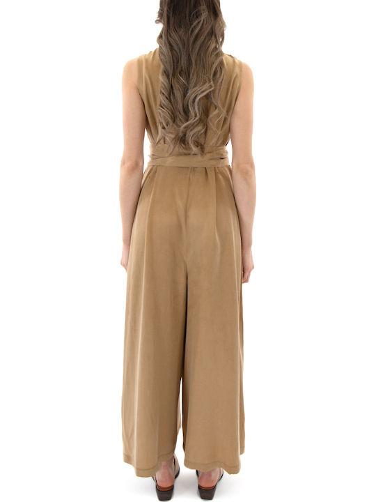 Zoya Women's Sleeveless One-piece Jumpsuit Gold