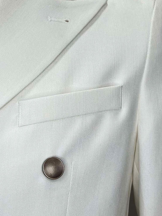 Sommer Herrenanzugsjacke Weiß