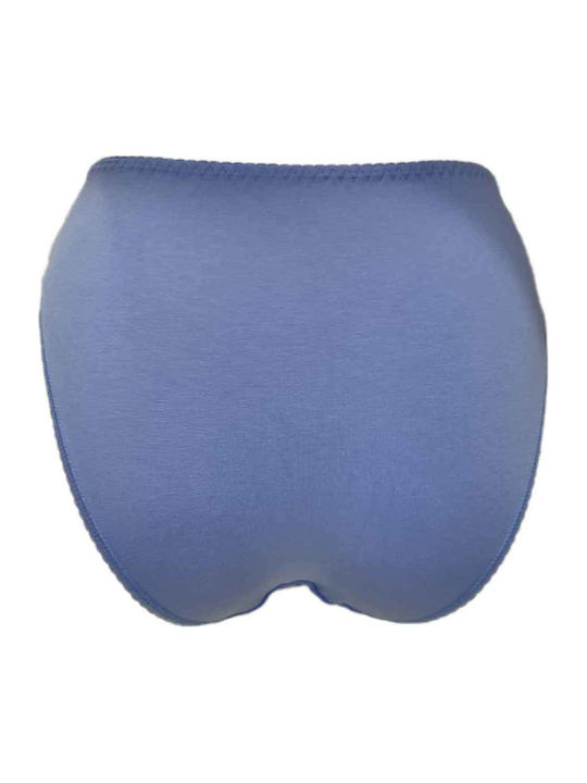 Women's Slip with Lace Light Blue
