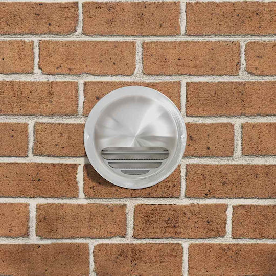 Vidaxl Καπάκια Αερισμού 2 Pcs Ασημί 150 Mm Ανοξείδωτο Ατσάλι
