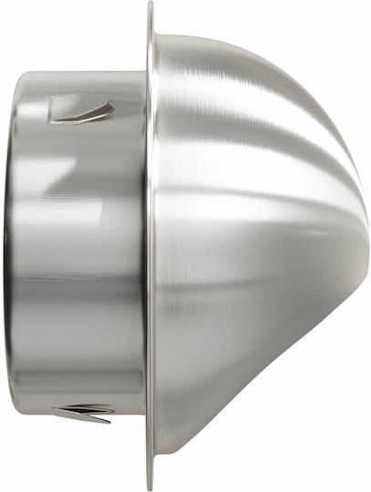 Vidaxl Capace de Aerisire 2 Bucăți Argintii 100 Mm Oțel Inoxidabil