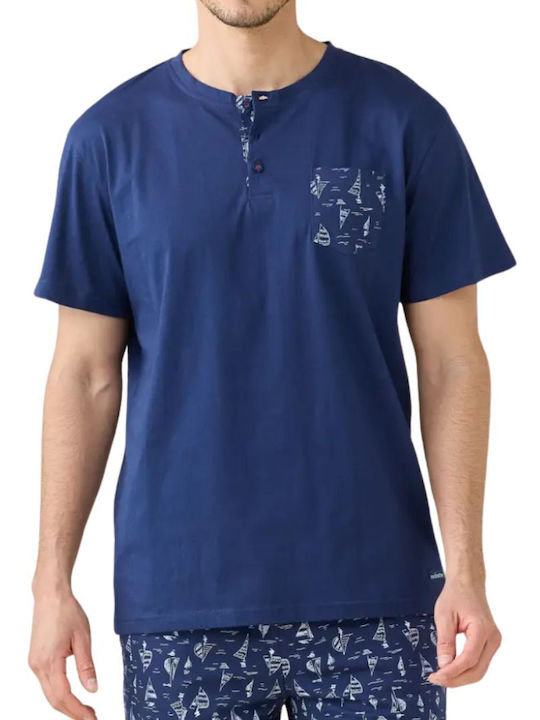 Noidinotte Summer Men's Pyjama Navy Blue