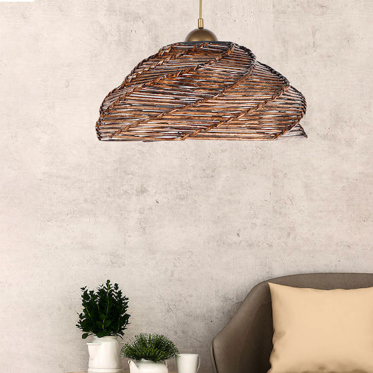 HomeMarkt Ovale Lumini Suspendate Maro Boem cu Bază de Bec E27 36x36x65cm