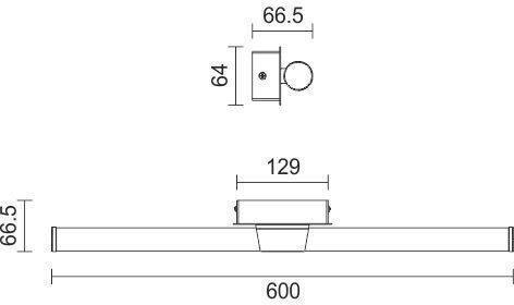 Spot Light Φωτιστικό Μπάνιου LED Ασημί Spot Light Φωτιστικό Μπάνιου LED Ασημί
