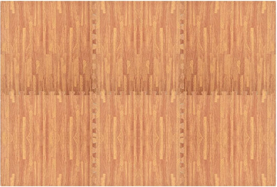 vidaXL Podele Puzzle de Gimnastică Maro 60x60x1cm 6buc
