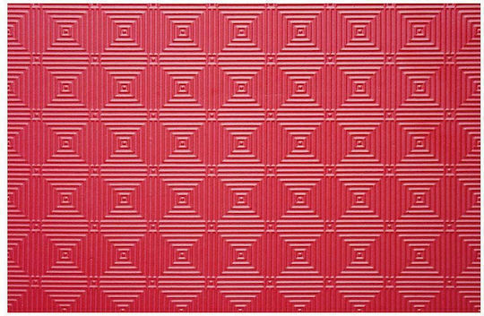 AMILA Podele Puzzle de Gimnastică Pe Două Fețe Roșu/Albastru 100x100x2.5cm 1buc