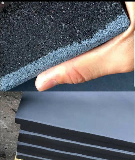 Luxury Fitness Δάπεδο Οργάνων Γυμναστηρίου Γκρι 100x100x1.5cm 1τμχ