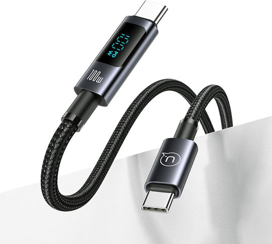 Eko 100w Type-c To Lightning Charging Cable Display Sf Model Led Screen 1.2m Black