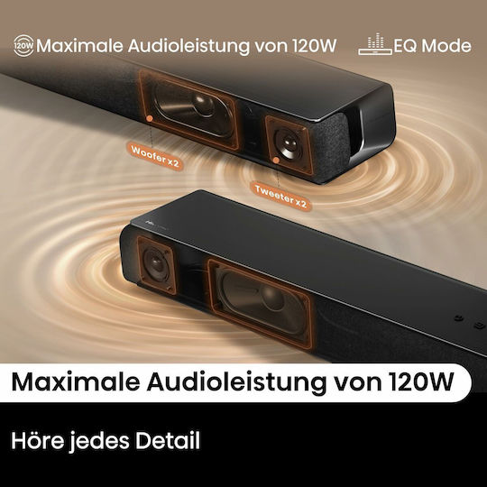 Hisense Soundbar 120W Schwarze HS1000