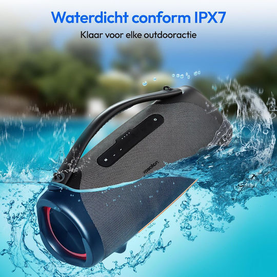 Medion Αδιάβροχο Ηχείο Bluetooth 100W Μαύρο S0469781