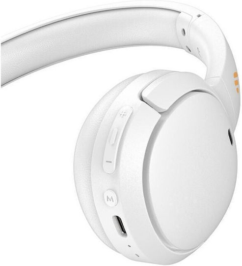 Edifier WH500 Wireless / Wired On Ear Headphones with 40 hours of Operation and Quick Charge White