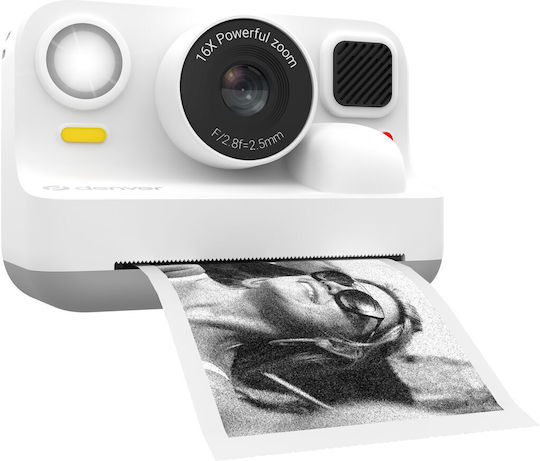 Denver KPC-1374BTW Kids Compact Camera 48MP Full HD (1080p) with Thermal Printing White