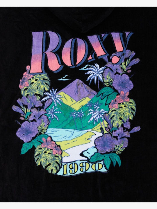 Roxy Beach Poncho Cotton Black