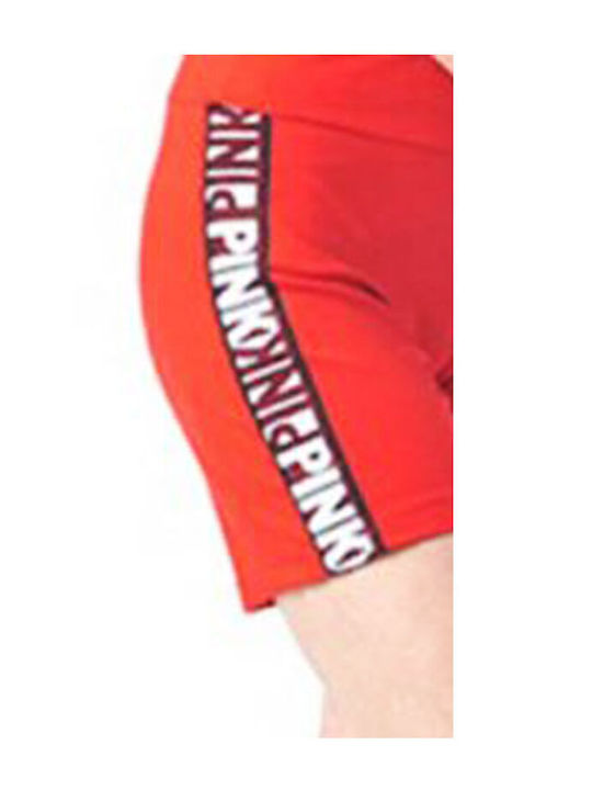 Women's High Waist Shorts Red