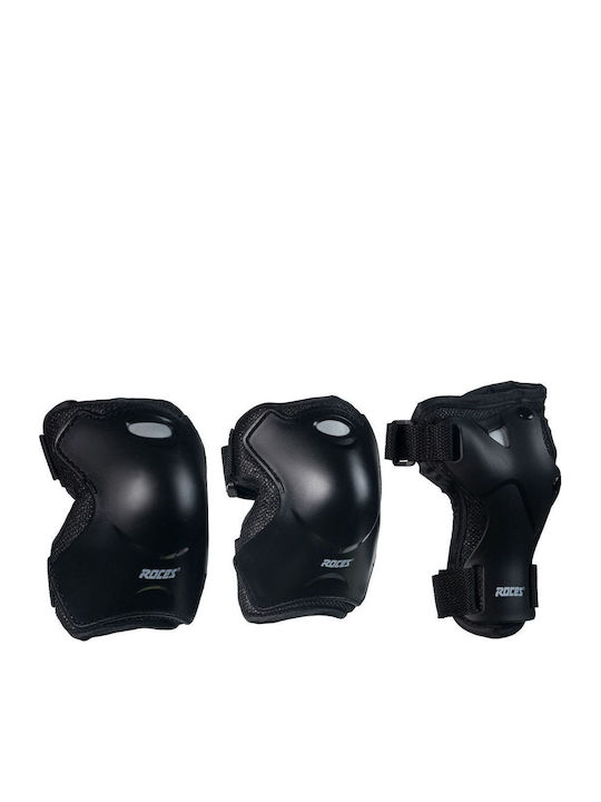 Roces Super Genunchiere pentru Rollers Negre