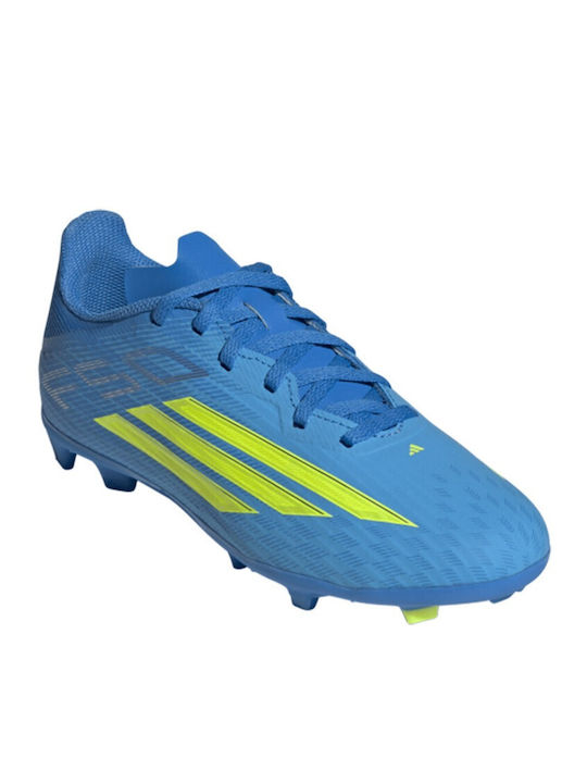 F50 League FG/MG Kids Soccer Cleats Molded Outsole Blue