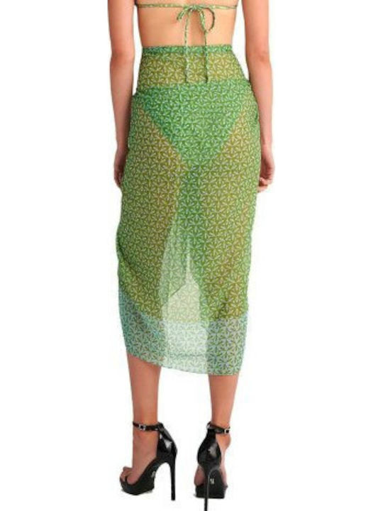 Beachwear Blu4u Portobello Παρεό Θαλάσσης Αέρινο Ύφασμα