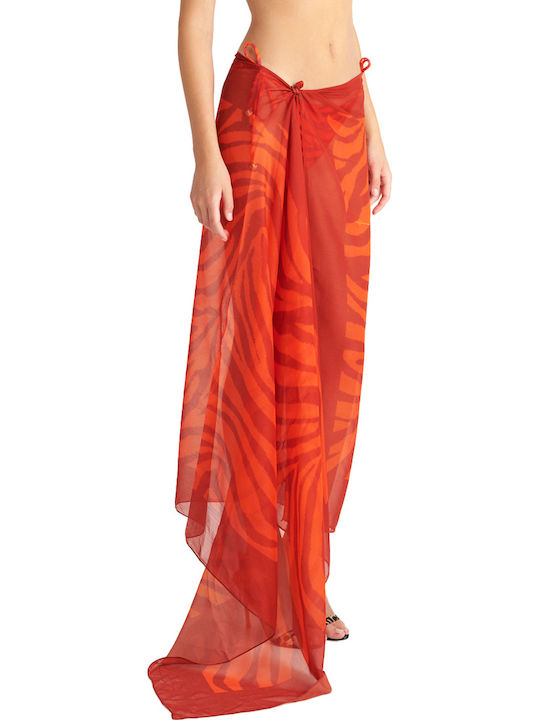 Blu4u Red Zebra Pareo 180x110 Code 25383381-07