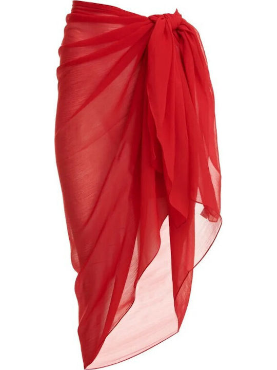 Blu4u Schal Pareo 25383000 Rot