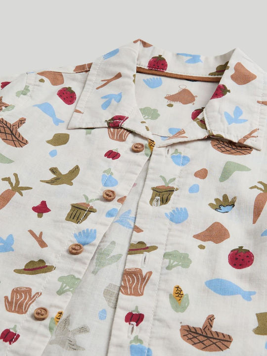 Kids Short-Sleeved Multicolour Shirt