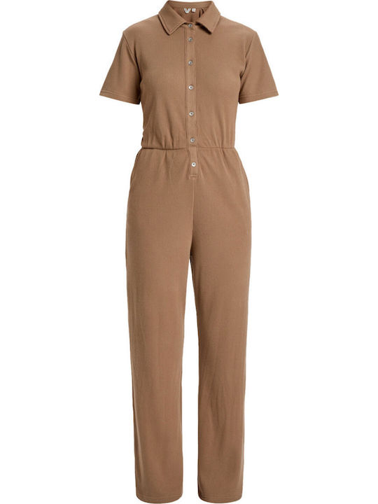 Blue Side Of The Sky Women's Short-sleeved One-piece Suit Blue