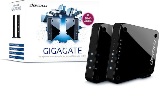 Bridge Repeater Devolo Gigagate Starterkit 2er Set High Speed Wlan Max 2000 Mb