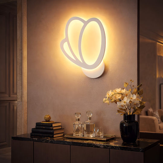 Led Tulip Wall Light 16w White