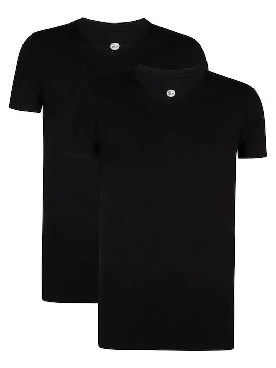 Blake Men's Short Sleeve Undershirts In Black Colour 2Pack