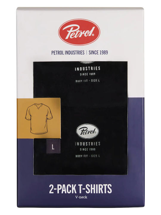Blake Men's Short Sleeve Undershirts In Black Colour 2Pack