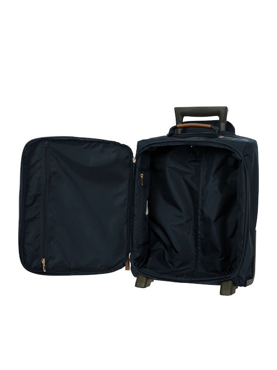 Bric's Milano X-travel Cabin Suitcase Ocean Blue with 4 Wheels Height 45cm