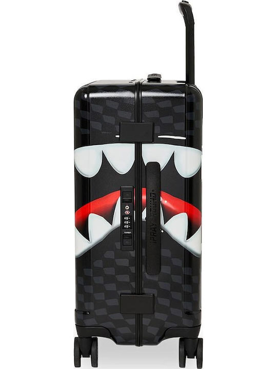 Sprayground Shark In Paris Kabinenkoffer Schwarz mit 4 Räder Höhe 54,6cm