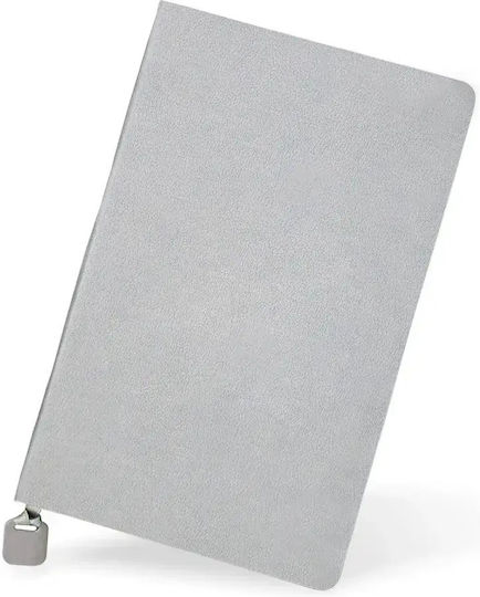 Flexy Lederimitat Bunte Kanten und Metallisches Detail Set 40 Geregelte Notebooks Blau