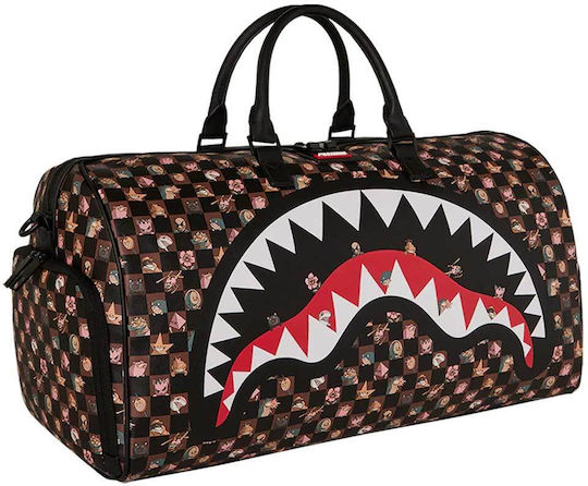 Sprayground Duffle Sack Voyage Brown from Artificial Leather L50xW25xH27cm