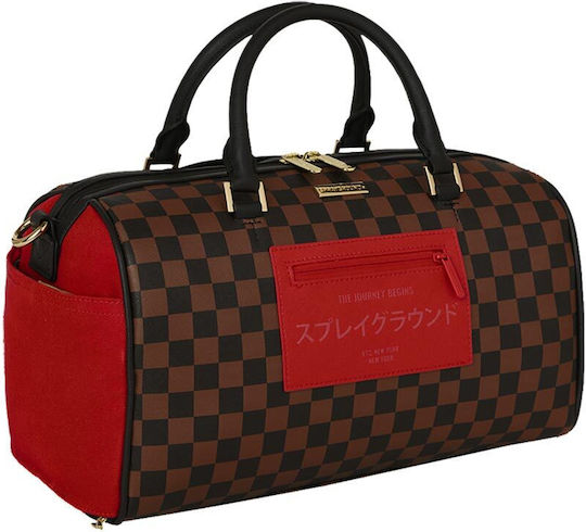Sprayground Duffle Sack Voyage Brown Fabric L32xW15xH24cm
