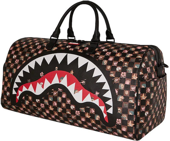 Sprayground Duffle Sack Voyage Brown from Artificial Leather L50xW25xH27cm