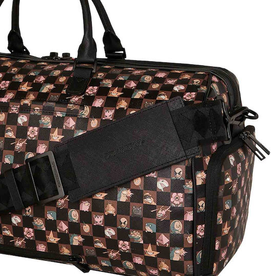 Sprayground Duffle Sack Voyage Brown from Artificial Leather L50xW25xH27cm