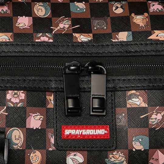 Sprayground Duffle Sack Voyage Brown from Artificial Leather L50xW25xH27cm