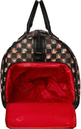 Sprayground Duffle Sack Voyage Brown from Artificial Leather L50xW25xH27cm