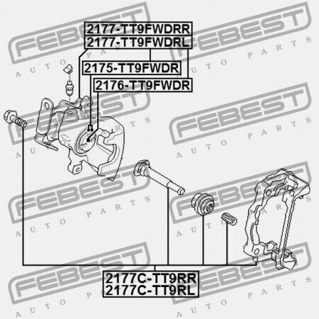 Ford Transit Tt9 2006-2013 Eu 1530582 Bremssättel Zurück Rechts