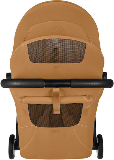 Cybex Orfeo Καρότσι Μωρού Kατάλληλο για Nεογέννητο Cinnamon Yellow / Black Frame 6.3kg