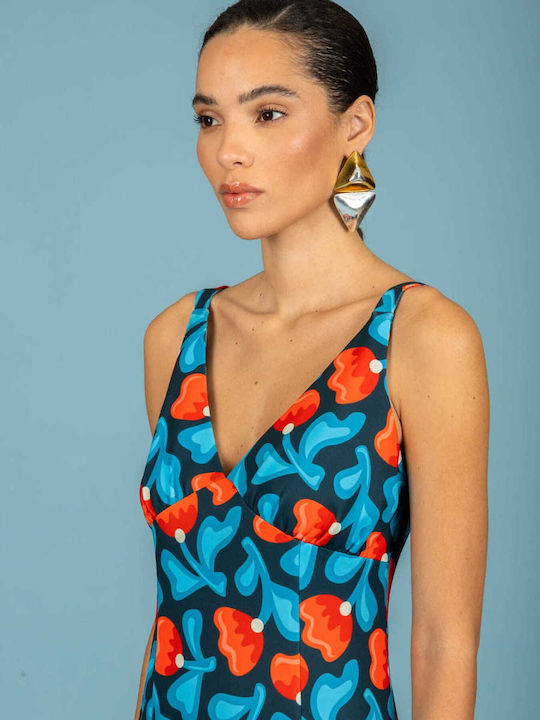 Summer Midi Dress Blue