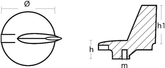 Ανοδιο Tab Trim Yamaha 6i9-45371-00