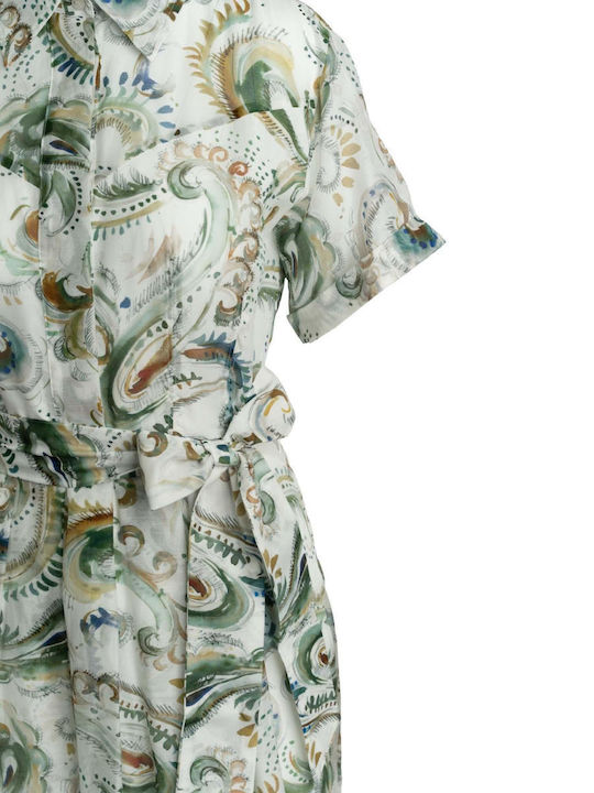 Sommer Midi Hemdkleid