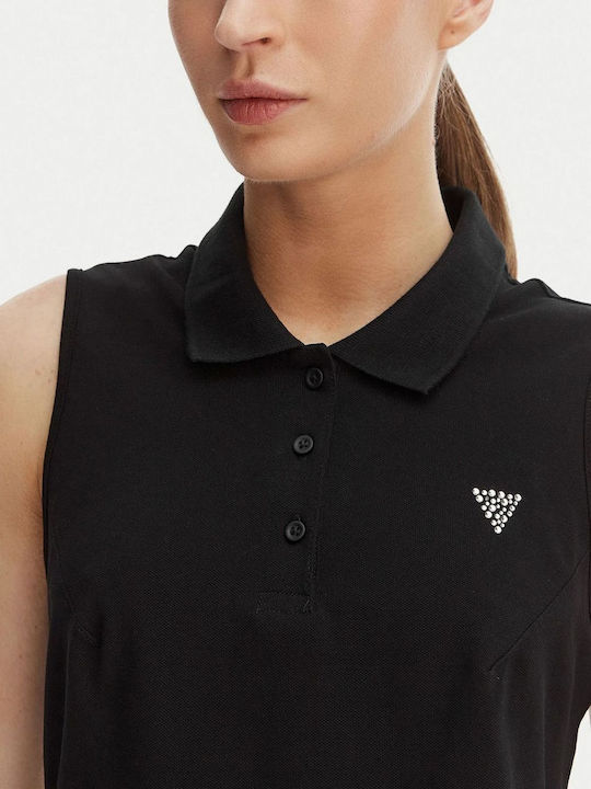 Summer Mini Shirt Dress Black