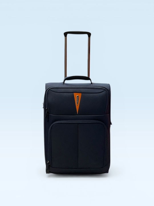 Diplomat Small The Venice Collection Cabin Fabric Blue Suitcase With 2 Wheels Height 55cm